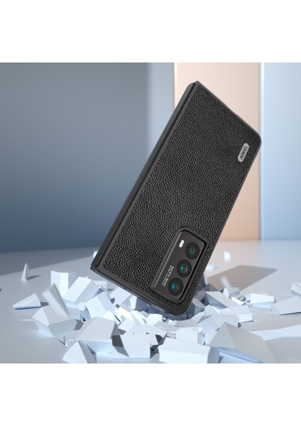 Honor Magic Vs2 5g Inek Deri + Pc Kabuk Litchi Doku Kapağı (Yurt Dışından)