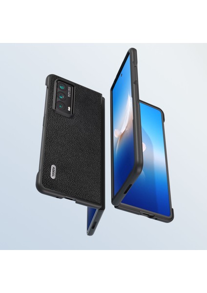 Honor Magic Vs2 5g Inek Deri + Pc Kabuk Litchi Doku Kapağı (Yurt Dışından)