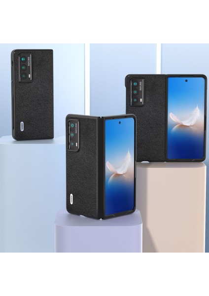Honor Magic Vs2 5g Inek Deri + Pc Kabuk Litchi Doku Kapağı (Yurt Dışından)