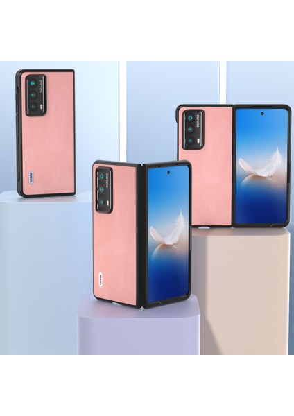 Honor Magic Vs2 5g Anti-Slip Pu Deri Kaplamalı Pc Retro Telefon Kapağı (Yurt Dışından)