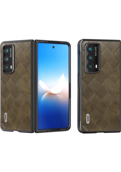 Honor Magic Vs2 5g Izgara Dokusu Pu Deri Kaplamalı Telefon Arka Kapak (Yurt Dışından)