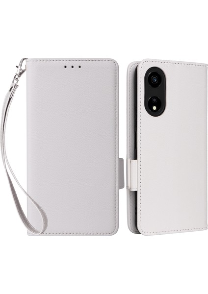 Honor X5 Plus / Play 40C 5g Litchi Dokusu Flip Telefon Kabuğu Deri Kapağı Kayış (Yurt Dışından)