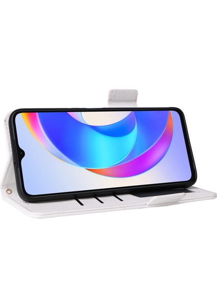 Honor X5 Plus / Play 40C 5g Litchi Dokusu Flip Telefon Kabuğu Deri Kapağı Kayış (Yurt Dışından)