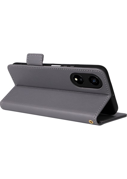 Honor X5 Plus / Play 40C 5g Litchi Dokusu Flip Telefon Kabuğu Deri Kapağı Kayış (Yurt Dışından)