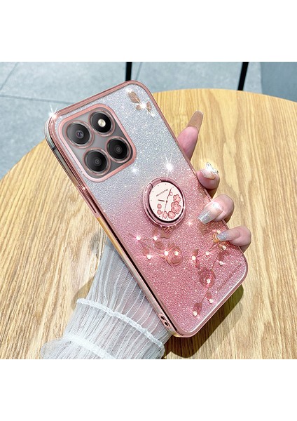 Honor X6A 4g Halka Tutucu Tpu Telefon Kabuk Kickstand Telefon Kapağı (Yurt Dışından) modelleri