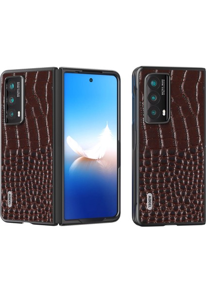 Honor Magic Vs2 5g Inek Deri Timsah Doku Telefon Kapağı (Yurt Dışından)