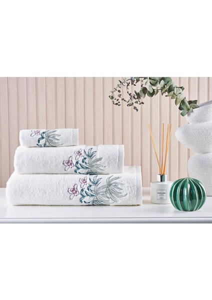 3'lü Set Set Micro Orchide Kırıkbeyaz