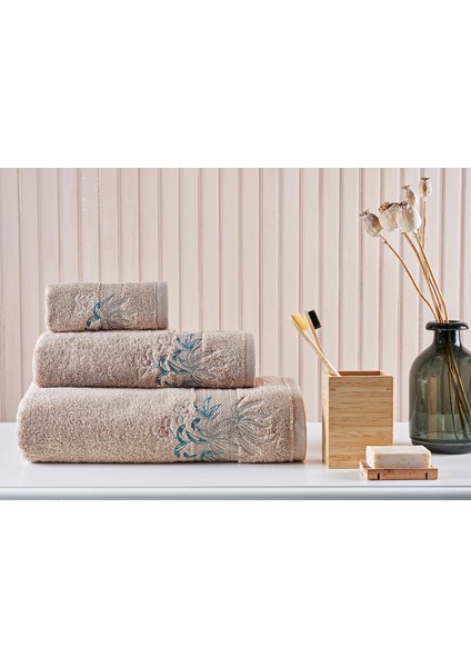3'lü Set Set Micro Orchide Bej