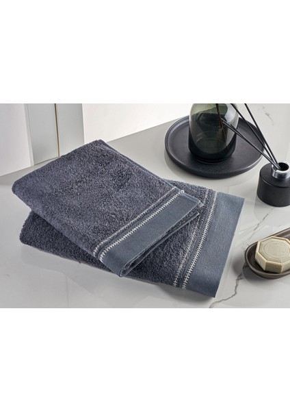 2'li Havlu Set Bambu Spencer Antrasit