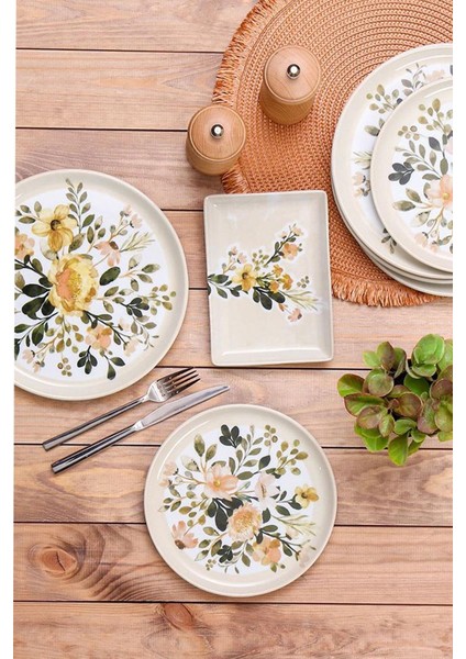 Floral 18 Parça 6 Kişilik İkram&Kahvaltı Takımı modelleri