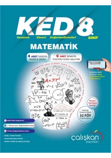 8. Sınıf LGS Matematik (KED) Kazanım Ekseni Değerlendirmeleri