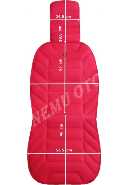 Faw CA1024 Tek Kabin Kamyonet 1+1 Uyumlu Terletmez Oto Koltuk Minderi - Kırmızı