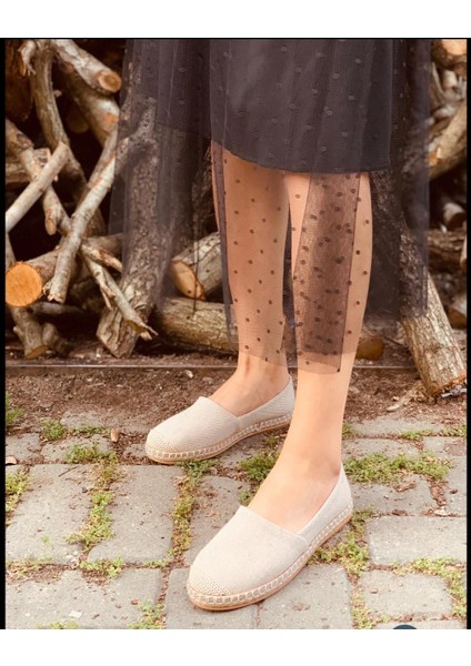 Kadın Babet Espadril Bej Keten Günlük Ayakkabı fiyatları