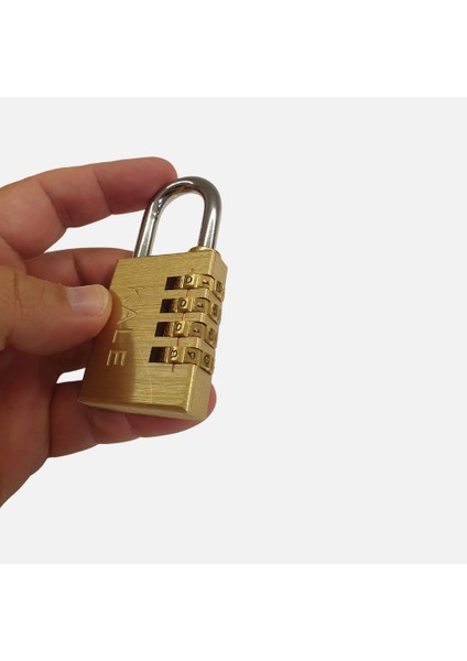 Kale Şifreli Asma Kilit 4 Haneli Pirinç 38MM 1 Paket ( 12 Adet ) modelleri