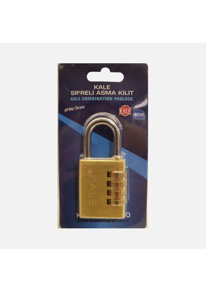 Kale Şifreli Asma Kilit 4 Haneli Pirinç 38MM 1 Paket ( 12 Adet ) fırsatları