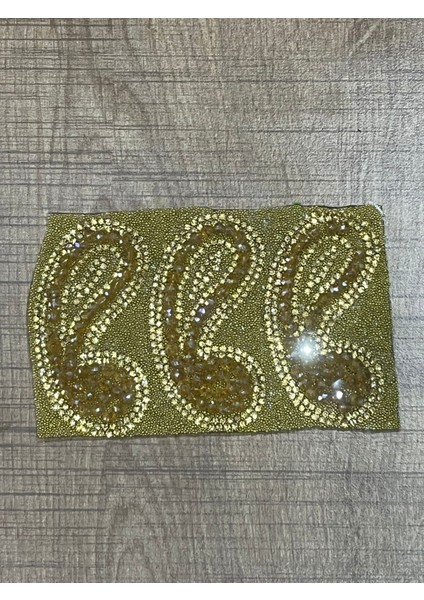 6x3 cm 3 Lü Ütü Ile Yapışan Osmanlı Deseni Işleme Arma Yama Dikiş Aplike