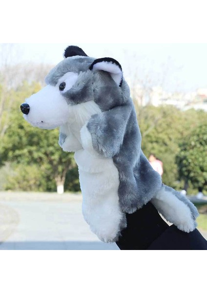 25CM Peluş Oyuncak El Kuklası Büyük Kötü Kurt (Yurt Dışından)