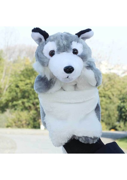 25CM Peluş Oyuncak El Kuklası Büyük Kötü Kurt (Yurt Dışından)