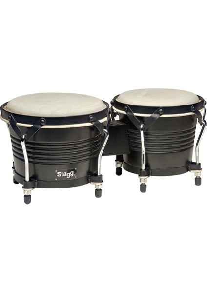 7,5'' ve 6,5'' Siyah Ahşap Bongolar BW-200 Bk