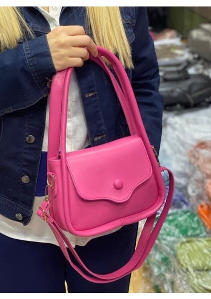 Düğme Detaylı Kadın El ve Omuz Çantası modelleri