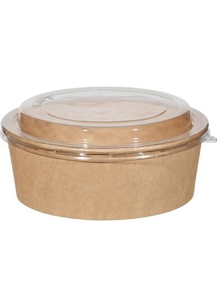 Karton Salata Kraft 38OZ 1100CC Kap+Kapak 150 Adet