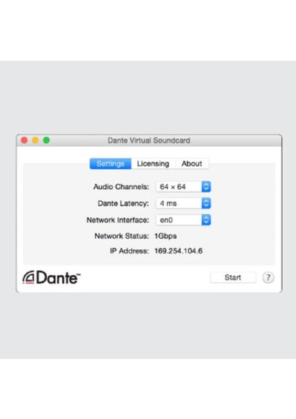 KT-DANTE64 Dante Card