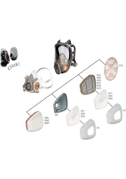 ™ 2125 P2 R Maske Filtresi Pedi - 1 Çift