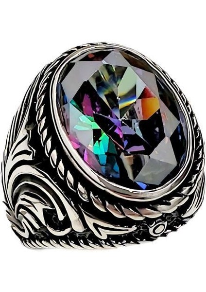 Mistiktopaz Taşlı Erkek Yüzüğü 230047494G23Y