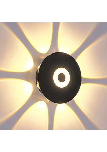 Modern Tasarım Dekoratif Işık Desenli 7 Watt LED Armatür 3000K Gün Işığı Iç ve Dış Mekan LED Aplik modelleri