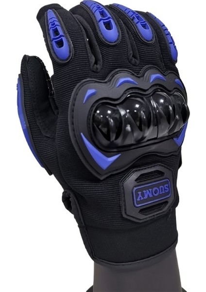 Motosiklet Eldivenleri Tam Parmak Koruyucu Kabuk Dokunmatik Ekran Sürüş Eldivenleri (Yurt Dışından)