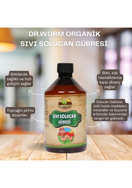 Organik Sıvı Solucan Gübresi 500 ml