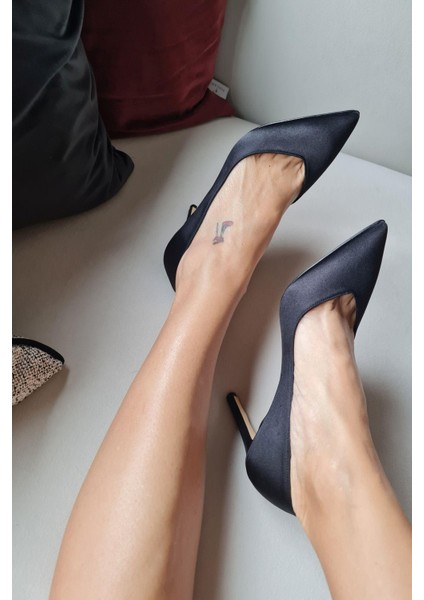 036 468 Topukla Kadın Sivri Burun 8 cm Topuklu Klasik Stiletto modelleri