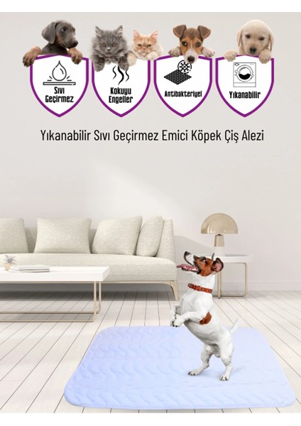 Kapitoneli Yıkanabilir Sıvı Geçirmez Emici Köpek Kedi Çiş Alezi 60X90 cm modelleri