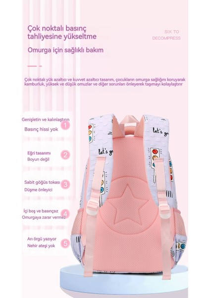 Yeni Çocuk Okul Çantası Ilkokul 3-6. Sınıf Sırt Çantası, Kız Okul Çantası (Yurt Dışından)