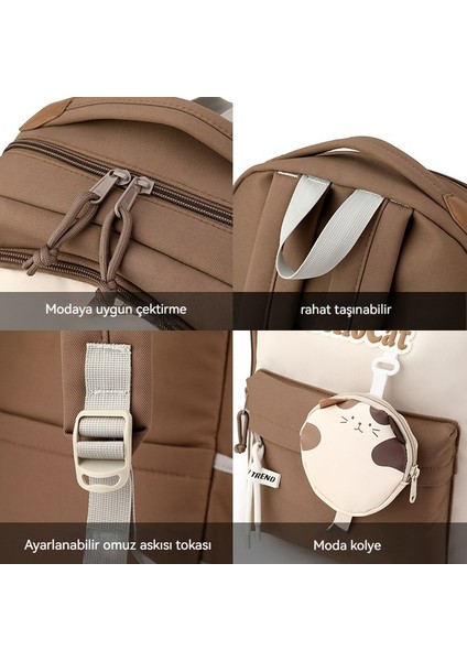 Yeni Ortaokul Okul Çantası, Büyük Kapasiteli Yük Azaltma, Yüksek Kaliteli Sırt Çantası, Kızlar Için Uygun (Yurt Dışından) fırsatları