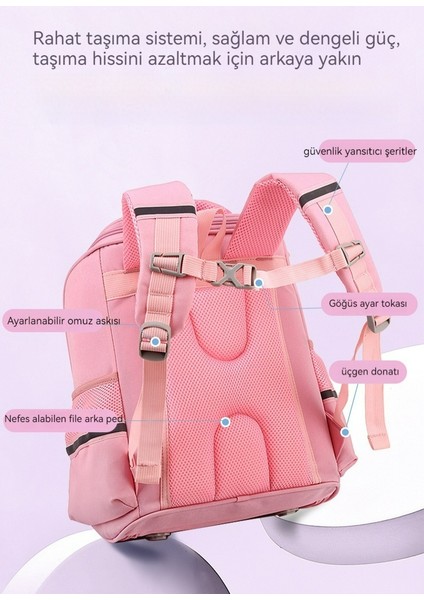 Su Geçirmez Büyük Kapasiteli Erkek ve Kız Öğrenci Okul Çantaları, Omurga Yükü Azaltma, Geceleri Güvenli Yansıtma (Yurt Dışından) fiyatları