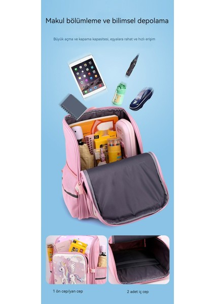 Su Geçirmez Büyük Kapasiteli Erkek ve Kız Öğrenci Okul Çantaları, Omurga Yükü Azaltma, Geceleri Güvenli Yansıtma (Yurt Dışından) modelleri