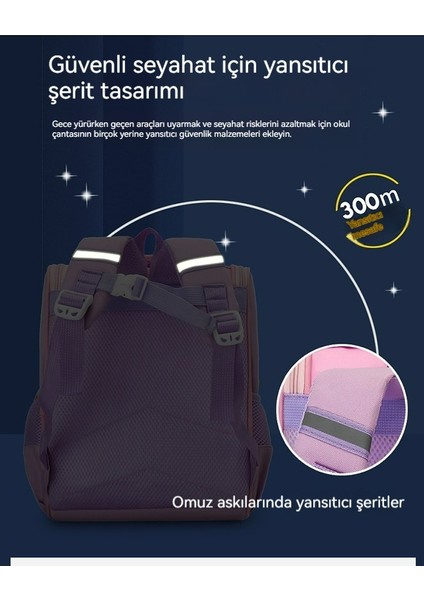 Su Geçirmez Sırt Çocuk Okul Çantası, Gece Güvenlik Yansıtıcı (Yurt Dışından) indirimleri
