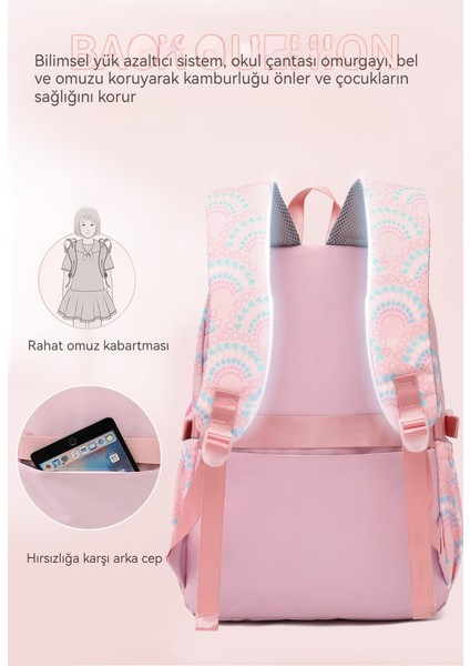 Su Geçirmez Büyük Kapasiteli Öğrenci Okul Çantası, Üç Parçalı Set (Yurt Dışından) fiyatları