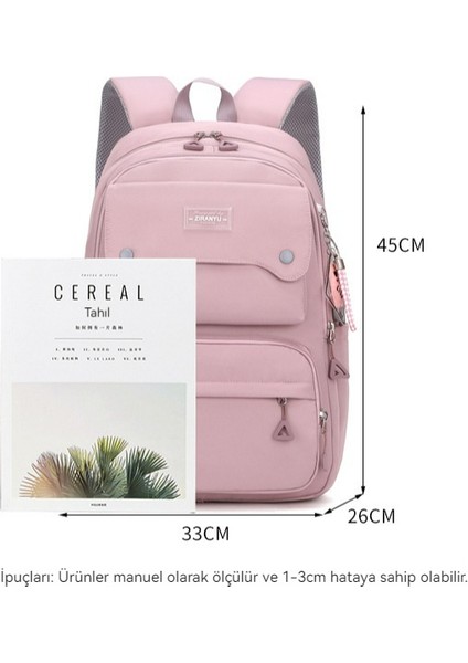 Su Geçirmez Büyük Kapasiteli Öğrenci Okul Çantası (Yurt Dışından) indirimleri