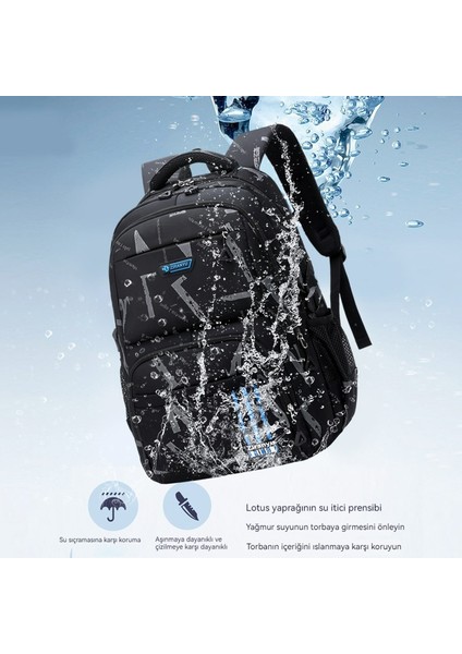 Su Geçirmez Büyük Kapasiteli Öğrenci Okul Çantası (Yurt Dışından) modelleri