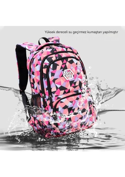 Su Geçirmez Büyük Kapasiteli Öğrenci Okul Çantası, Üç Parçalı Set, Büyük Beden (Yurt Dışından) modelleri