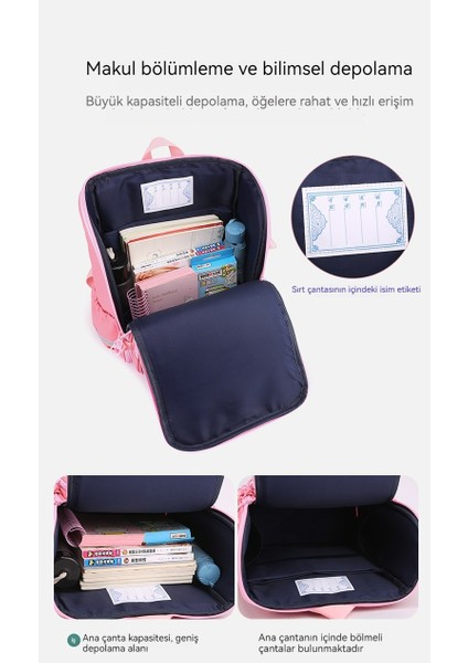 Su Geçirmez Büyük Kapasiteli Çocuk Okul Çantası, Omurga Yükü Azaltmak (Yurt Dışından) modelleri