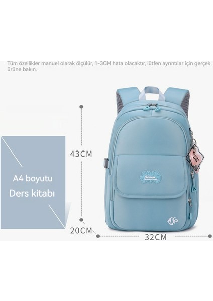 Su Geçirmez Büyük Kapasiteli Öğrenci Okul Çantası (Yurt Dışından)