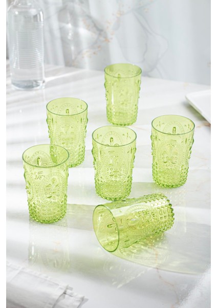 Akrilik Yeşil Kısa Bardak & Su Meşrubat Kahve Yanı Bardağı 400 ml (Cam Değildir ) fırsatları