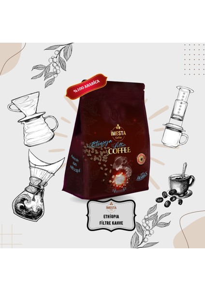 Etiyopya Filtre Kahve 250gr Çekirdek ya da Öğütülmüş