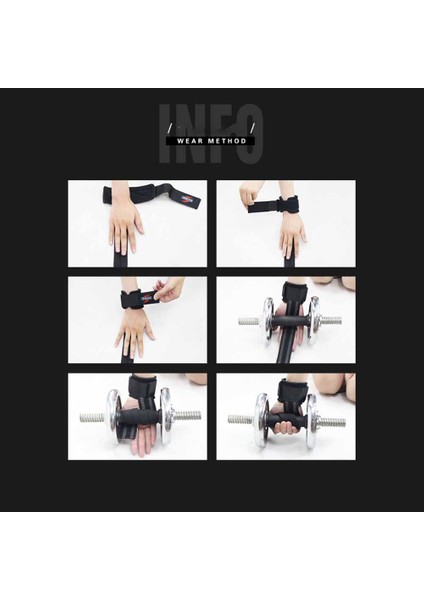 1 Çift Halter Bilekliği - Siyah (Yurt Dışından)