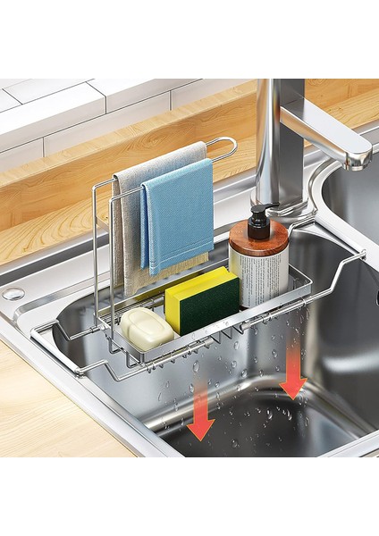 Depolama RAFI-304 Büyük Lavabo Geri Çekilebilir Depolama Sepeti (Yurt Dışından) indirimleri