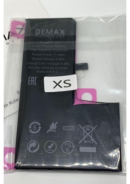 Apple iPhone Xs Güçlendirilmiş 3000 Mah Batarya