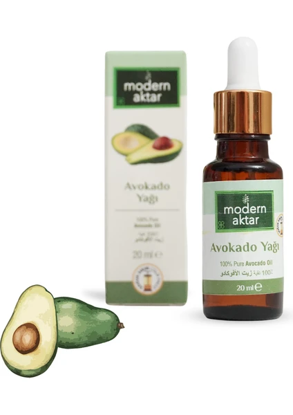 Modern Aktar Soğuk Pres Avokado Yağı 20 Ml